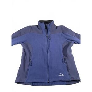 L.L. Bean Women's Large-Regular Polartec Two Toned Fleece Zip-Up Jacket